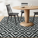 Lahome Black and White Rug Living Room Washable Large Bedroom Rug 8x10 - Like New
