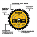 DEWALT CIRCULAR SAW BLADE, 6 1/2 INCH, 18 TOOTH, FRAMING - YELLOW BLACK - Like New