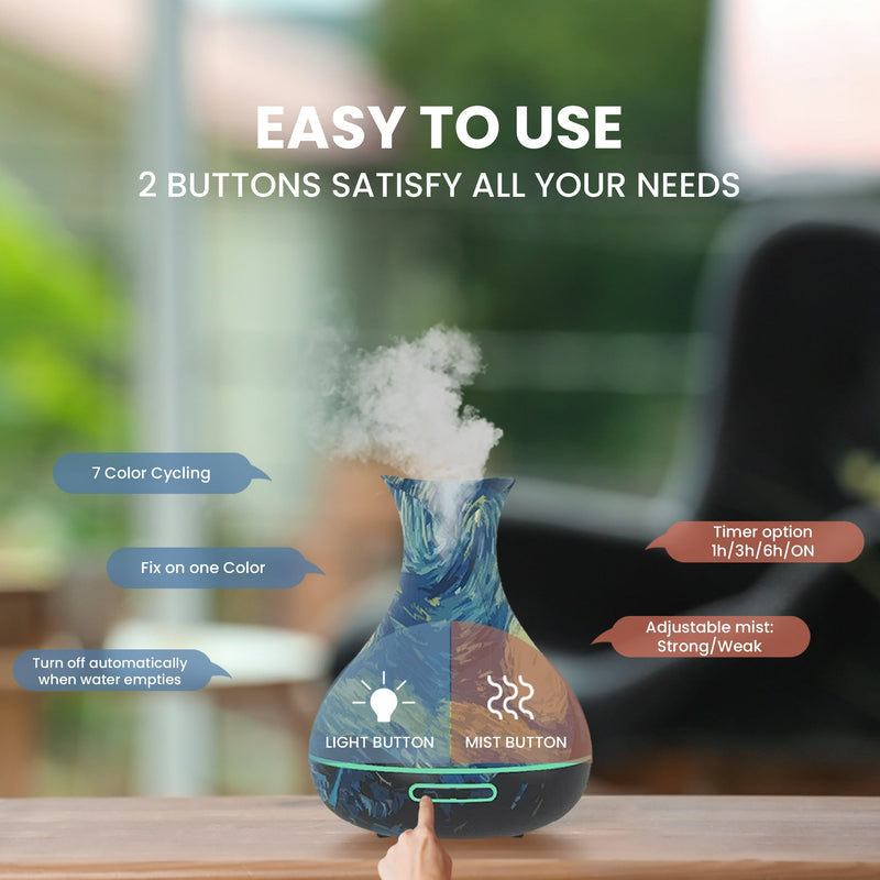 SEEBOO STARRY NIGHT ULTRASONIC AROMATHERAPY DIFFUSER (300 ML) - MULTI - Like New