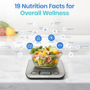 ETEKCITY FOOD NUTRITION KITCHEN SCALE DIGITAL GRAMS OUNCES WEIGHT LOSS - SILVER - Like New