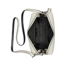 CALVIN KLEIN LOWEN TOP ZIP CROSSBODY, WHITE/BLACK, ONE SIZE - CHERUB WHITE - Brand New