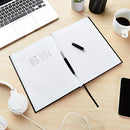 AMAZON BASICS PROFESSIONAL JOURNAL, 10.5X7.5 INCHES, BLACK, 2-PACK, BLACK - Brand New