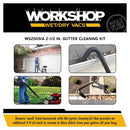 WORKSHOP Wet/Dry Vacs 2-1/2-in. Gutter Cleaning Vac Attachment Kit WS25051A - Brand New