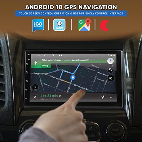 PYLE SINGLE DIN CAR STEREO - 7" 1080P HD TOUCH BLUETOOTH - BLACK - Like New