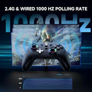 ECHTPower Gaming Controller, WIRELESS, HALL-EFFECT JOYSTICKS - BLACK/SILVER - Like New