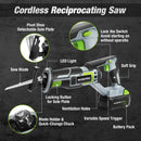 WORKPRO Cordless Reciprocating Saw - Silver/Green Like New