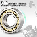 Dr.Fish Darkness Spinning Reel Saltwater 9+1 Stainless BB 35lb Drag 9000 - Brand New