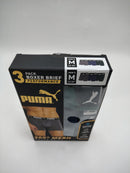 PUMA 3 PACK BOXER BRIEF PERFORMANCE 360 MESH DRYCELL - SIZE: M - BLUE/GREEN/GRAY - Brand New