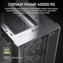 CORSAIR 4000D RS FRAME MODULAR HIGH AIRFLOW MOTHERBOARD COMPATIBLE - WHITE - Like New