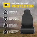 CAT WATERPROOF CAR SEAT COVERS 2 PACK GRAY TRIM CARS TRUCKS SUV - BLACK/GRAY - Like New