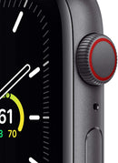 APPLE WATCH SE GPS CELLULAR 40MM SPACE GRAY ALUMINUM CASE CHARCOAL SPORT - Like New