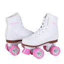 Chicago Rink Roller Skates Classic High-Top Quad Skates Padded Ankle - White - Like New