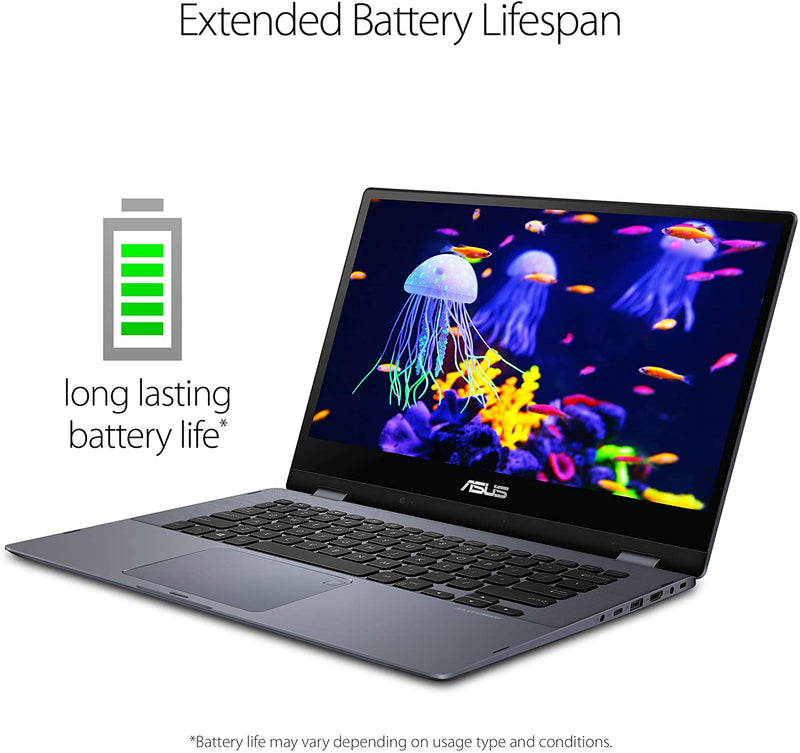 ASUS VIVOBOOK 14"FHD TOUCH I7-8550U 8 256GB SSD FPR GREY TP412UA-IH71T - Like New