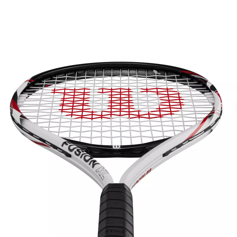 WILSON FUSION 29" TENNIS RACQUET: MEDIUM FLEX - BLACK/WHITE/RED - Brand New
