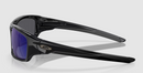 Oakley Men's OO9236 Valve Rectangular Sunglasses DEEP BLUE IRIDIUM/BLACK FRAME - Like New
