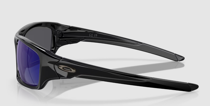 Oakley Men's OO9236 Valve Rectangular Sunglasses DEEP BLUE IRIDIUM/BLACK FRAME - Like New