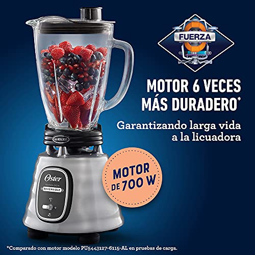 OSTER CLASSIC BLENDER OSTER REVERSIBLE CHROME GLASS JAR - SILVER - Like New