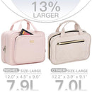 NISHEL Travel Toiletry Bag for Women Large Capacity Makeup Essentials Organizer - Like New