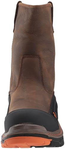 WOLVERINE MEN'S OVERPASS 10" COMPOSITE TOE WELLINGTON BOOT SUMMER BROWN SIZE 11 - Like New