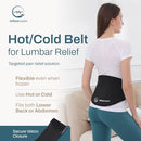 ALLSETT HEALTH REUSABLE ICE PACK BACK PAIN RELIEF ADJUSTABLE 1 PACK - BLACK - Like New