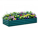BUTUNITA RAISED GARDEN BED GREEN 1FT METAL RAISED BED 8X4X1FT - Scratch & Dent