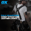 OX FRAMING LEATHER TOOL BELT + SUSPENDERS - BROWN - Like New