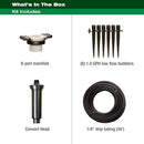 RAIN BIRD DRIP IRRIGATION SPRINKLER CONVERSION KIT 1800 POP-UP TO 6 DRIP - BLACK - Like New