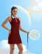 Fkeep Women's Golf Tennis Activewear Zipper V Neck With Shorts And Pocket - Brand New