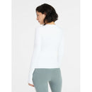 AVIA WOMEN'S SOFTSCULPT TEE WITH LONG SLEEVES - SIZE: WOMEN 2XL - VIVID WHITE - Brand New
