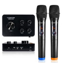 SOUND TOWN WIRELESS MICROPHONE KARAOKE MIXER SYSTEM HD AUDIO SWM15-PRO - BLACK - Like New
