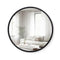 UMBRA HUB ROUND WALL MIRROR RUBBER FRAME MODERN 24" 1008243-040 - BLACK - Like New