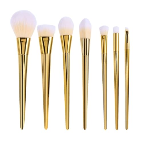 JMKJMJP 7PCS GRADUAL MAKEUP BRUSHES MAKEUP TOOLS SET(7PCS) - GOLD - Brand New