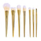 JMKJMJP 7PCS GRADUAL MAKEUP BRUSHES MAKEUP TOOLS SET(7PCS) - GOLD - Brand New
