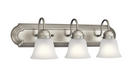 PATRIOT LIGHTING 3 LIGHT 24" WIDE BATHROOM VANITY LIGHT - BRUSHED NICKEL - Like New