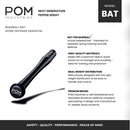 POM Baseball Bat 30" Not for Baseball Brand - Authentic Beech Wood - Black - Brand New