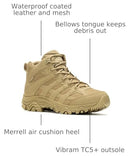 J004111 Merrell Men's Moab 3 Mid Tactical Waterproof Coyote, Size 10.5 - Like New