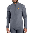 CARHARTT MEN BASE QUARTER-ZIP THERMAL FORCE HEAVYWEIGHT NAVY HEATHER L - Brand New