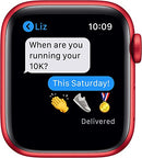 For Parts: Apple Watch 6 GPS Cellular 40mm RED Alum Case RED Band -CRACKED SCREEN/LCD