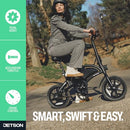JETSON BOLT FOLDING ELECTRIC RIDE-ON BIKE EASY-FOLDING TWIST THROTTLE - BLACK - Like New