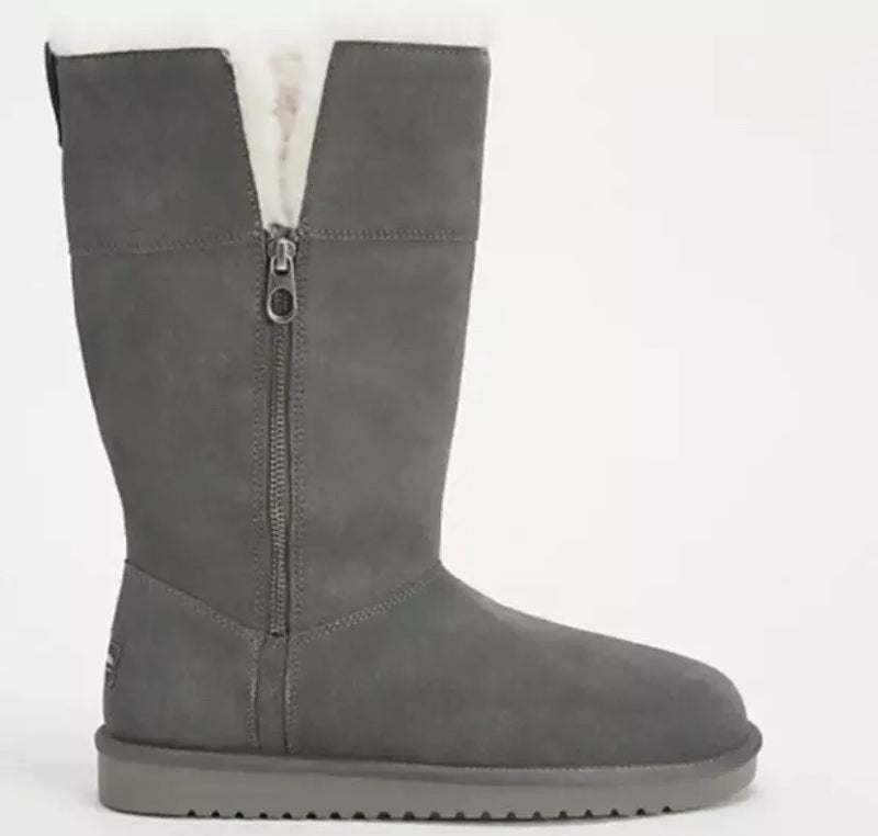 1114831 KOOLABURRA BY UGG WOMEN'S ARIBEL TALL BOOT SIZE 9, STONE GRAY Like New