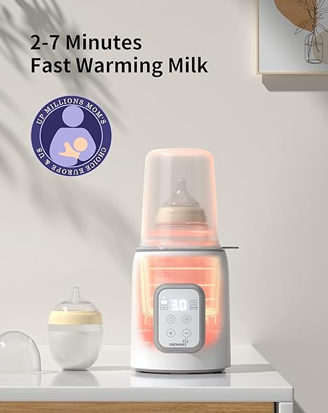 GROWNS Bottle Warmer 8-in-1 Fast Baby Milk Warmer Timer for - Scratch & Dent