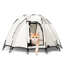 Cyberpaw Premium Cat Dog Bed Portable Pet Tent Outdoor Indoor B0BBN84F9N - White - Brand New