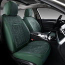 Coverado 2PCs Front Seat Covers Leather Car Seat Protector Green Coverado - Brand New