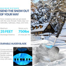 AlphaWorks Cordless Snow Thrower Power Shovel 4Ah DC 20V GUT131 - BLUE - Like New