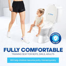 UMIEN POTTY TRAINING TOILET SEAT WITH TODDLER SEAT - MAGNETIC - WHITE - Like New