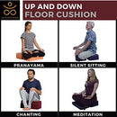 Samadhaan Meditation Floor Cushion B07YY3B6J6 - Maroon - Brand New