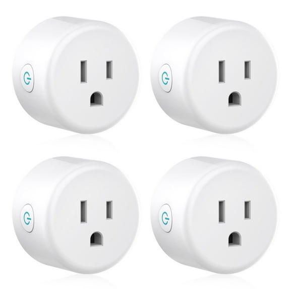 GOSUND 2-IN-1 COMPACT DESIGN 2.4 GHZ WI-FI SMART PLUG, 4 PACK - Like New