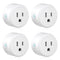GOSUND 2-IN-1 COMPACT DESIGN 2.4 GHZ WI-FI SMART PLUG, 4 PACK - Like New