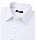 JAMES TAILORMEN' SLIM FIT LONG SLEEVE STRETCH DRESS SHIRT SIZE: MEN 2XL - WHITE - Brand New