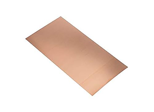 K&S PRECISION COPPER SHEET 1218, 0.016" THICK X 6" WIDE X 12" LONG - 1 SHEET - Like New